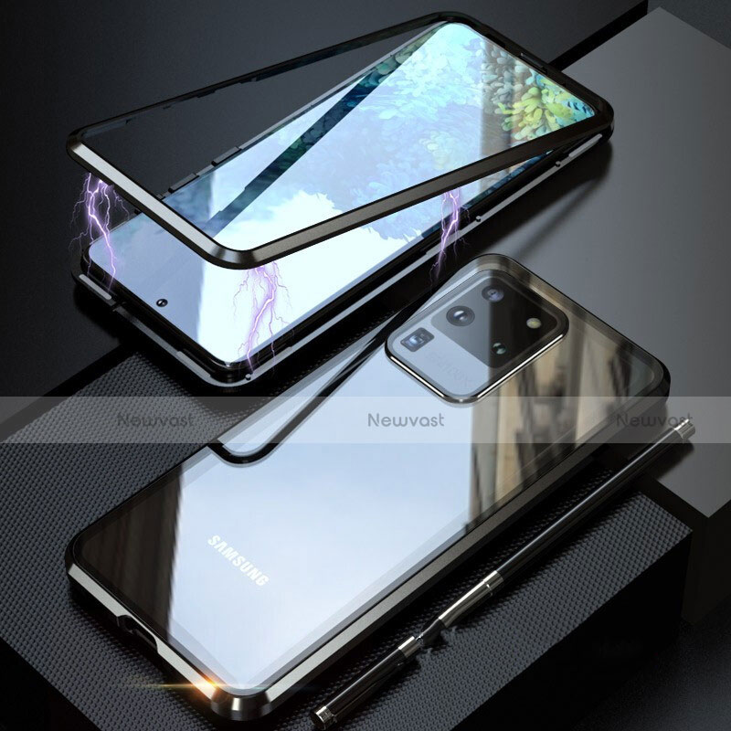 Luxury Aluminum Metal Frame Mirror Cover Case 360 Degrees T01 for Samsung Galaxy S20 Ultra
