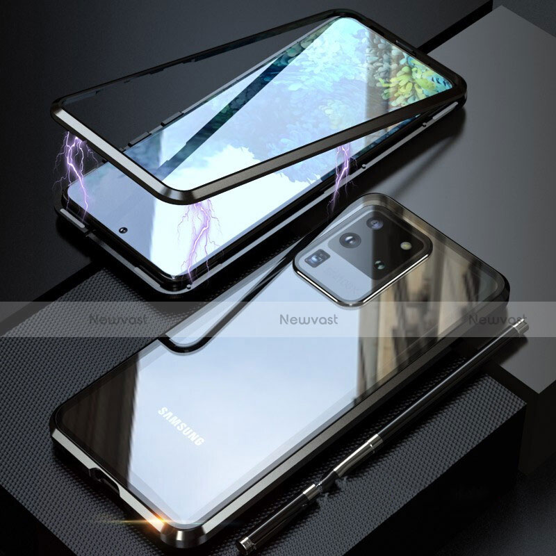 Luxury Aluminum Metal Frame Mirror Cover Case 360 Degrees T01 for Samsung Galaxy S20 Ultra 5G