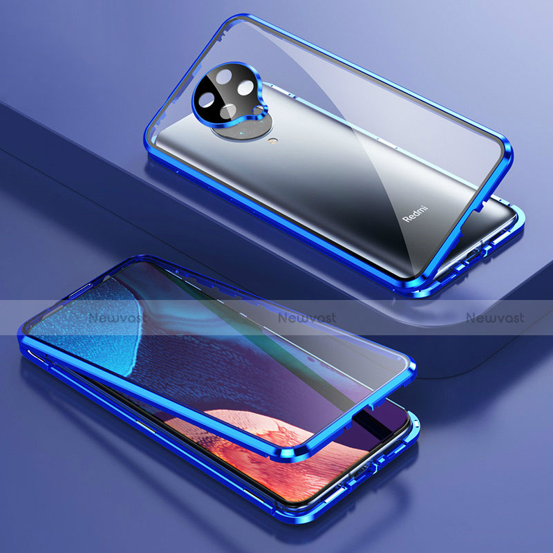 Luxury Aluminum Metal Frame Mirror Cover Case 360 Degrees T01 for Xiaomi Poco F2 Pro