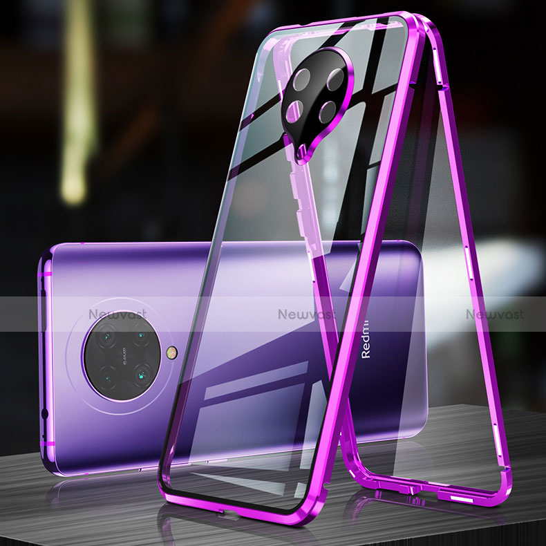 Luxury Aluminum Metal Frame Mirror Cover Case 360 Degrees T01 for Xiaomi Poco F2 Pro