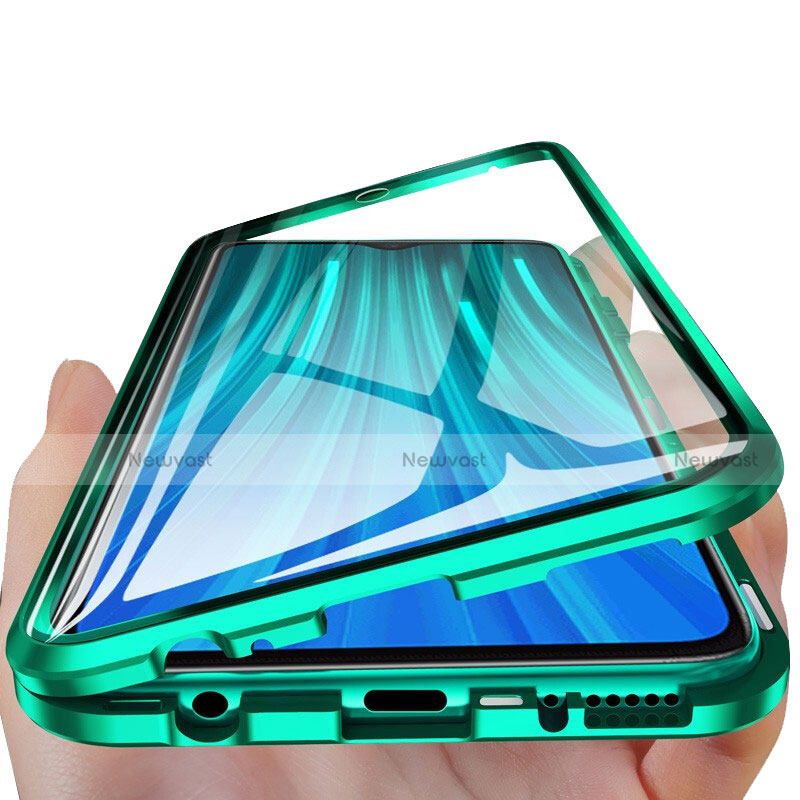 Luxury Aluminum Metal Frame Mirror Cover Case 360 Degrees T01 for Xiaomi Redmi Note 8 Pro