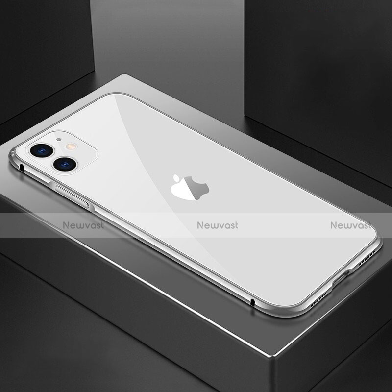 Luxury Aluminum Metal Frame Mirror Cover Case 360 Degrees T02 for Apple iPhone 11