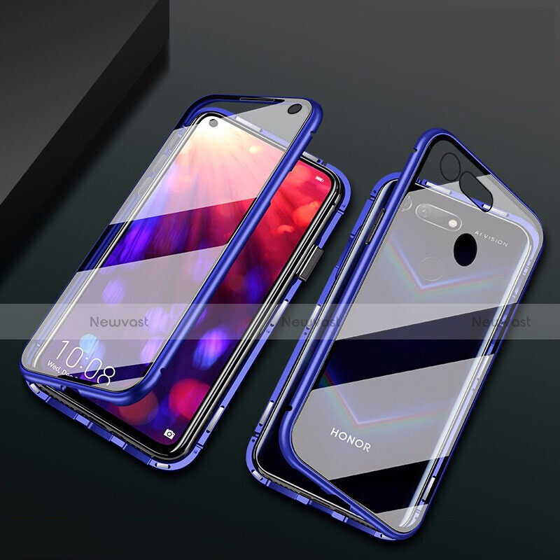 Luxury Aluminum Metal Frame Mirror Cover Case 360 Degrees T02 for Huawei Honor View 20