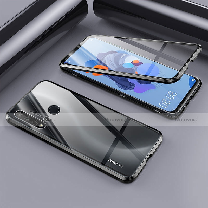 Luxury Aluminum Metal Frame Mirror Cover Case 360 Degrees T02 for Huawei Nova 5i