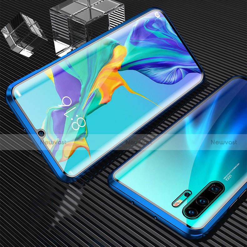 Luxury Aluminum Metal Frame Mirror Cover Case 360 Degrees T02 for Huawei P30 Pro New Edition