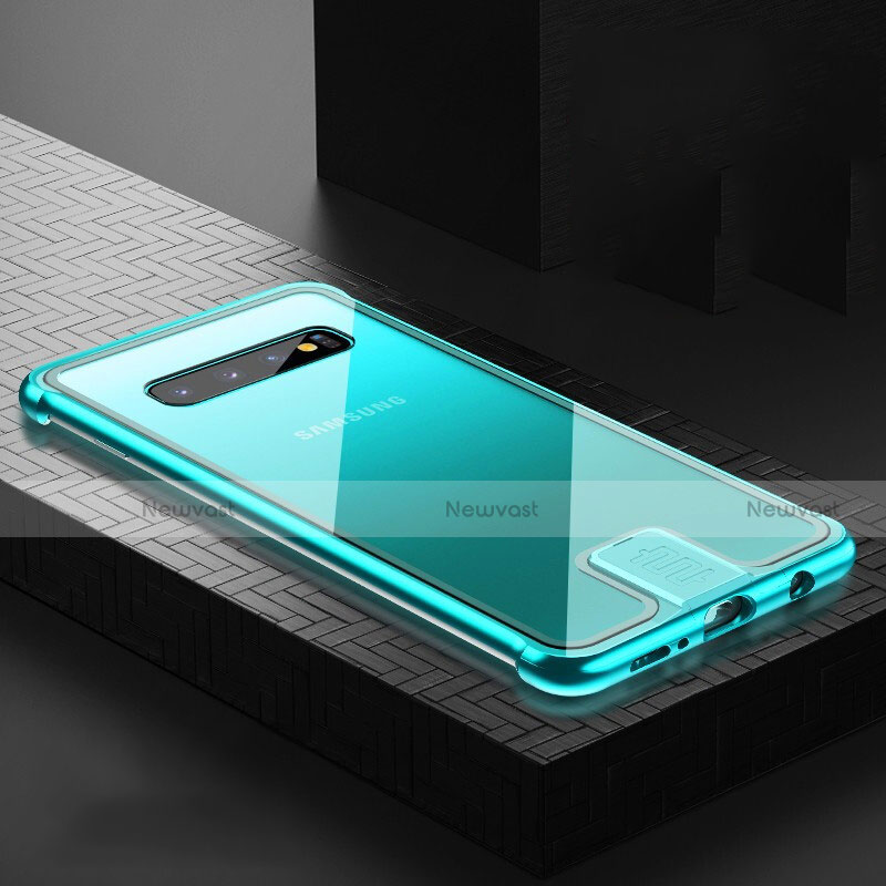 Luxury Aluminum Metal Frame Mirror Cover Case 360 Degrees T02 for Samsung Galaxy S10