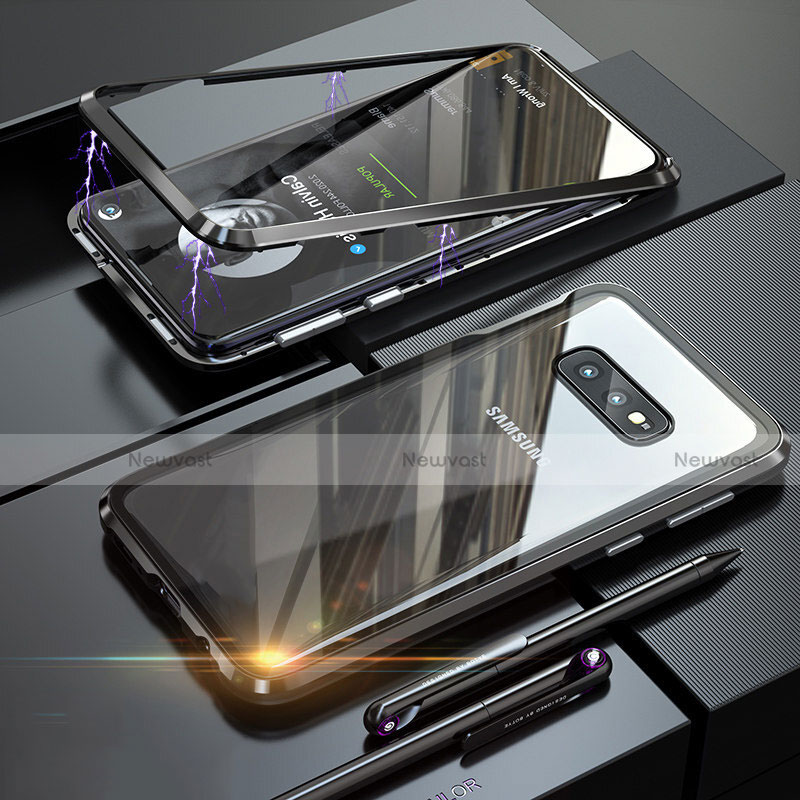 Luxury Aluminum Metal Frame Mirror Cover Case 360 Degrees T02 for Samsung Galaxy S10e