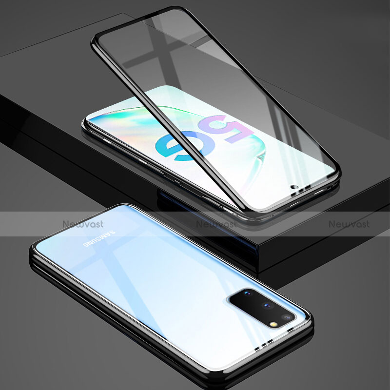 Luxury Aluminum Metal Frame Mirror Cover Case 360 Degrees T02 for Samsung Galaxy S20