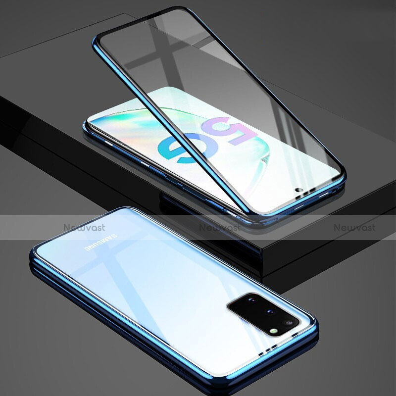 Luxury Aluminum Metal Frame Mirror Cover Case 360 Degrees T02 for Samsung Galaxy S20 5G