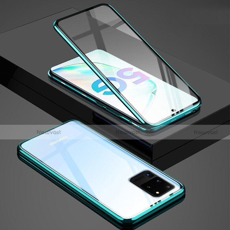 Luxury Aluminum Metal Frame Mirror Cover Case 360 Degrees T02 for Samsung Galaxy S20 Ultra
