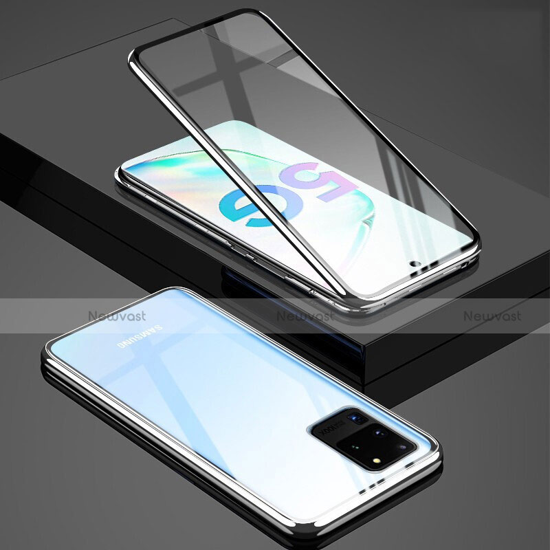 Luxury Aluminum Metal Frame Mirror Cover Case 360 Degrees T02 for Samsung Galaxy S20 Ultra 5G