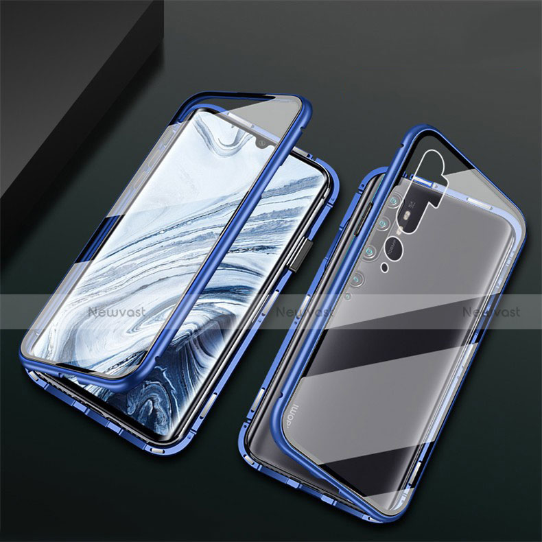 Luxury Aluminum Metal Frame Mirror Cover Case 360 Degrees T02 for Xiaomi Mi Note 10 Pro