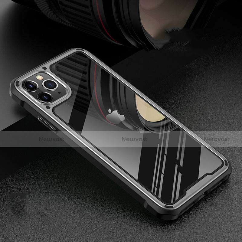 Luxury Aluminum Metal Frame Mirror Cover Case 360 Degrees T03 for Apple iPhone 11 Pro