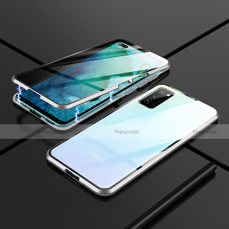 Luxury Aluminum Metal Frame Mirror Cover Case 360 Degrees T03 for Huawei Honor View 30 Pro 5G