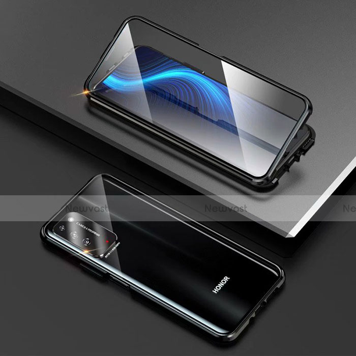 Luxury Aluminum Metal Frame Mirror Cover Case 360 Degrees T03 for Huawei Honor X10 5G