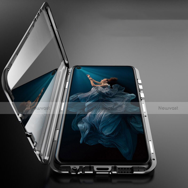 Luxury Aluminum Metal Frame Mirror Cover Case 360 Degrees T03 for Huawei Nova 5T