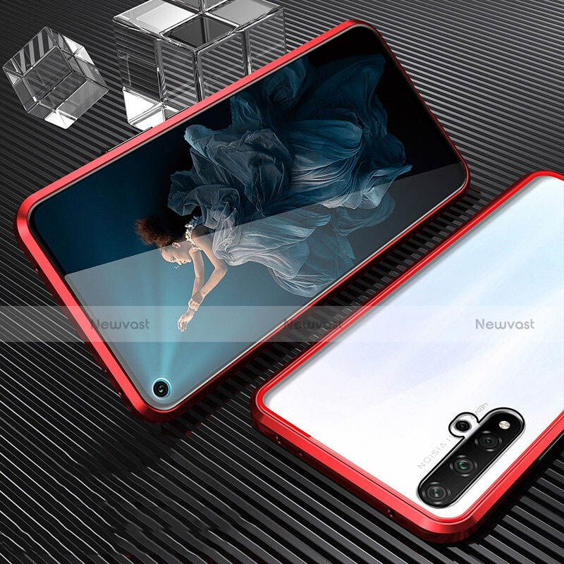 Luxury Aluminum Metal Frame Mirror Cover Case 360 Degrees T03 for Huawei Nova 5T