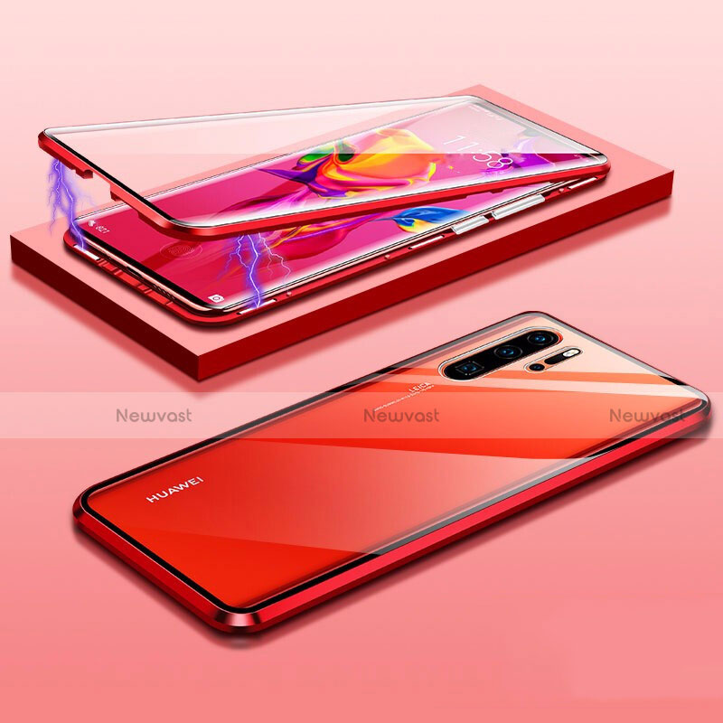 Luxury Aluminum Metal Frame Mirror Cover Case 360 Degrees T03 for Huawei P30 Pro New Edition