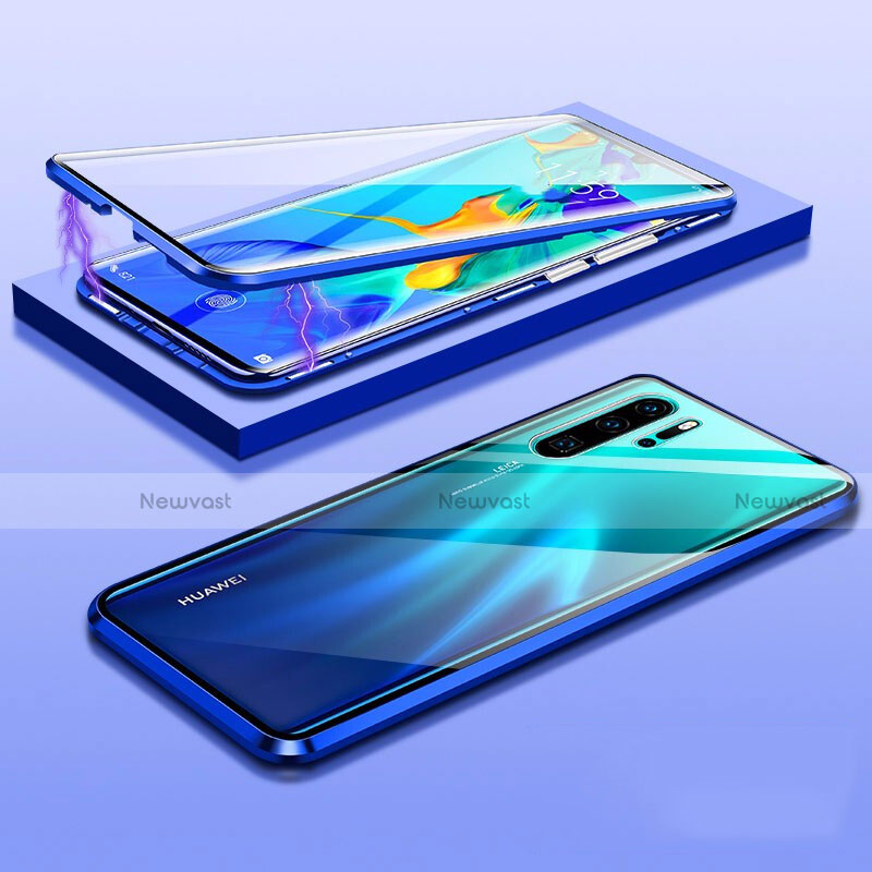 Luxury Aluminum Metal Frame Mirror Cover Case 360 Degrees T03 for Huawei P30 Pro New Edition