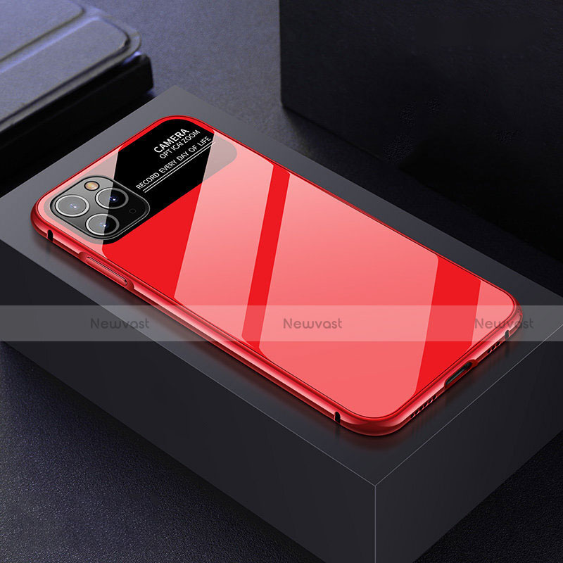 Luxury Aluminum Metal Frame Mirror Cover Case 360 Degrees T04 for Apple iPhone 11 Pro