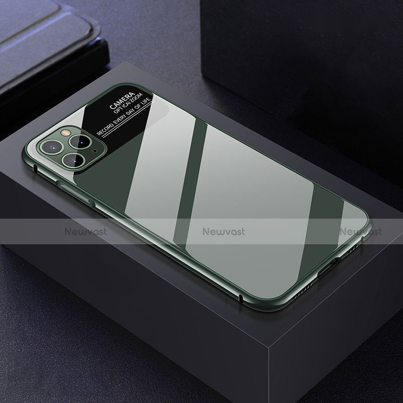 Luxury Aluminum Metal Frame Mirror Cover Case 360 Degrees T04 for Apple iPhone 11 Pro