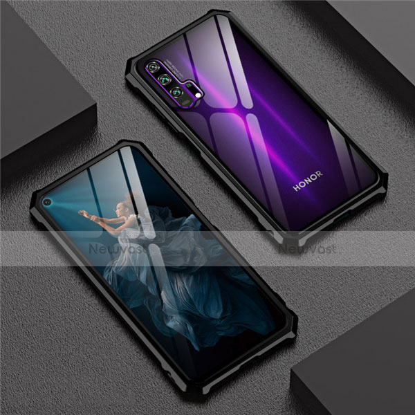 Luxury Aluminum Metal Frame Mirror Cover Case 360 Degrees T04 for Huawei Honor 20 Pro