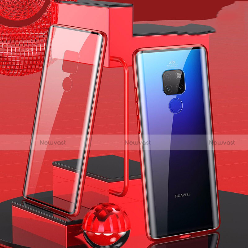 Luxury Aluminum Metal Frame Mirror Cover Case 360 Degrees T04 for Huawei Mate 20
