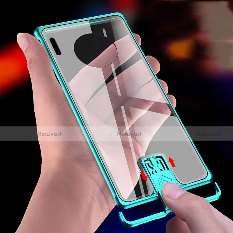 Luxury Aluminum Metal Frame Mirror Cover Case 360 Degrees T04 for Huawei Mate 30 5G
