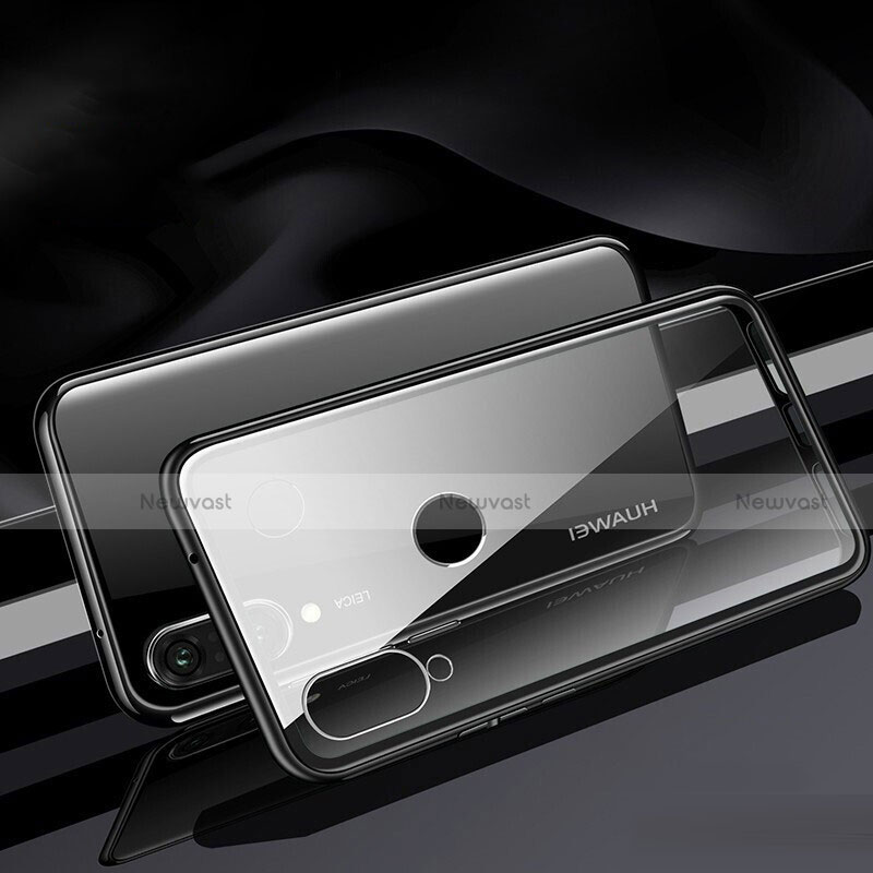 Luxury Aluminum Metal Frame Mirror Cover Case 360 Degrees T04 for Huawei Nova 4e