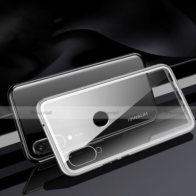 Luxury Aluminum Metal Frame Mirror Cover Case 360 Degrees T04 for Huawei Nova 4e