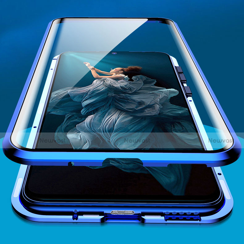 Luxury Aluminum Metal Frame Mirror Cover Case 360 Degrees T04 for Huawei Nova 5 Pro