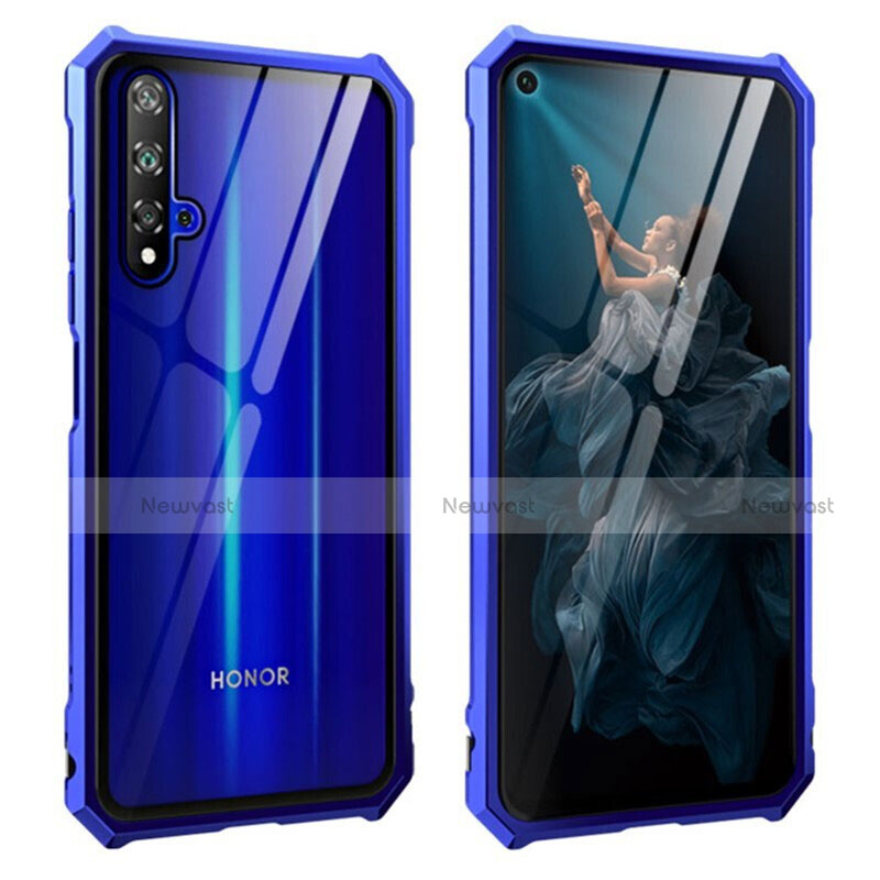 Luxury Aluminum Metal Frame Mirror Cover Case 360 Degrees T04 for Huawei Nova 5T