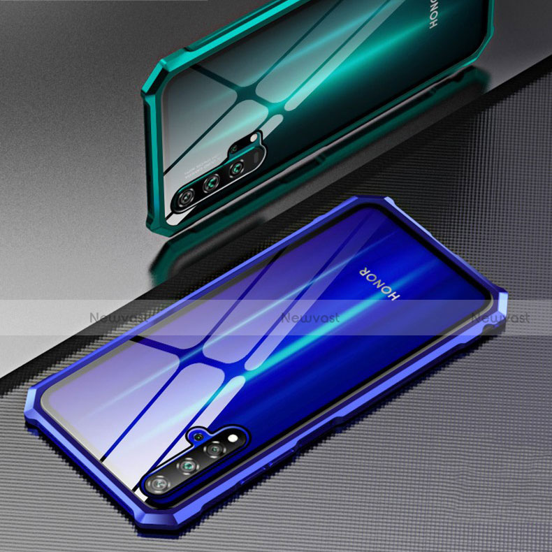 Luxury Aluminum Metal Frame Mirror Cover Case 360 Degrees T04 for Huawei Nova 5T