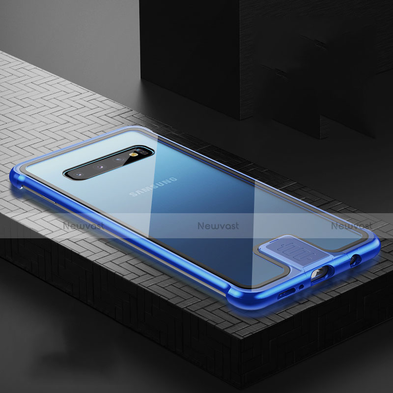 Luxury Aluminum Metal Frame Mirror Cover Case 360 Degrees T04 for Samsung Galaxy S10 Plus