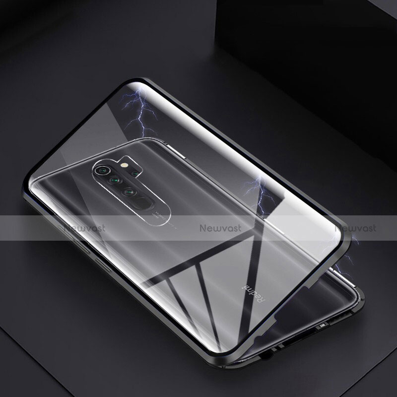 Luxury Aluminum Metal Frame Mirror Cover Case 360 Degrees T04 for Xiaomi Redmi Note 8 Pro