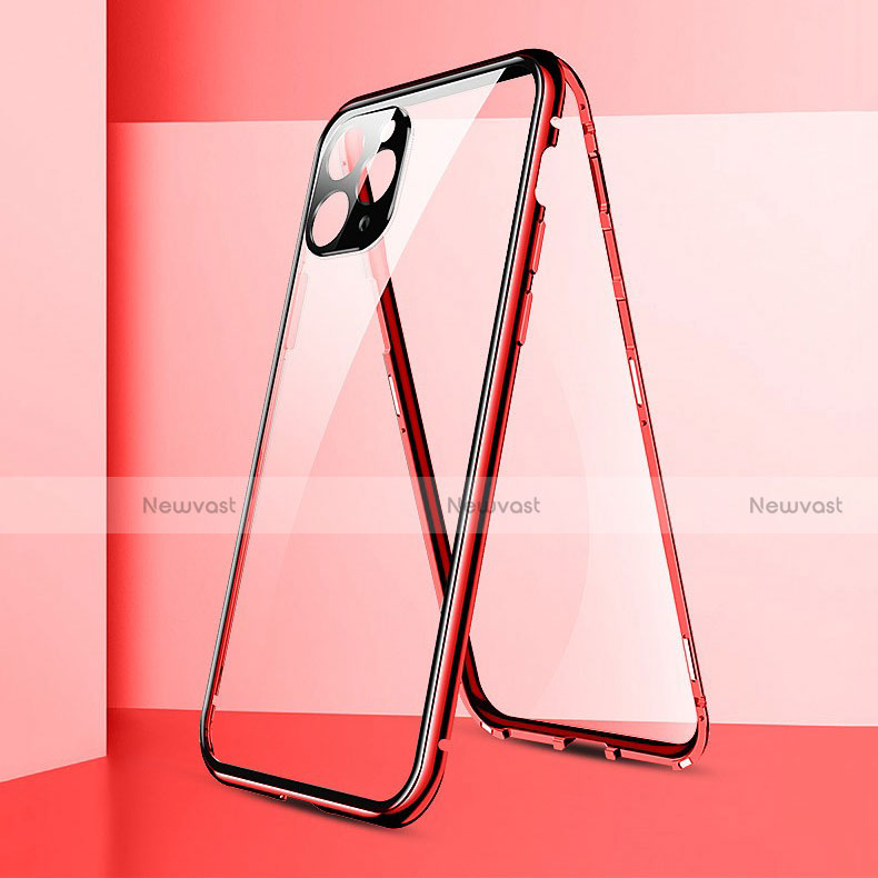Luxury Aluminum Metal Frame Mirror Cover Case 360 Degrees T05 for Apple iPhone 11 Pro