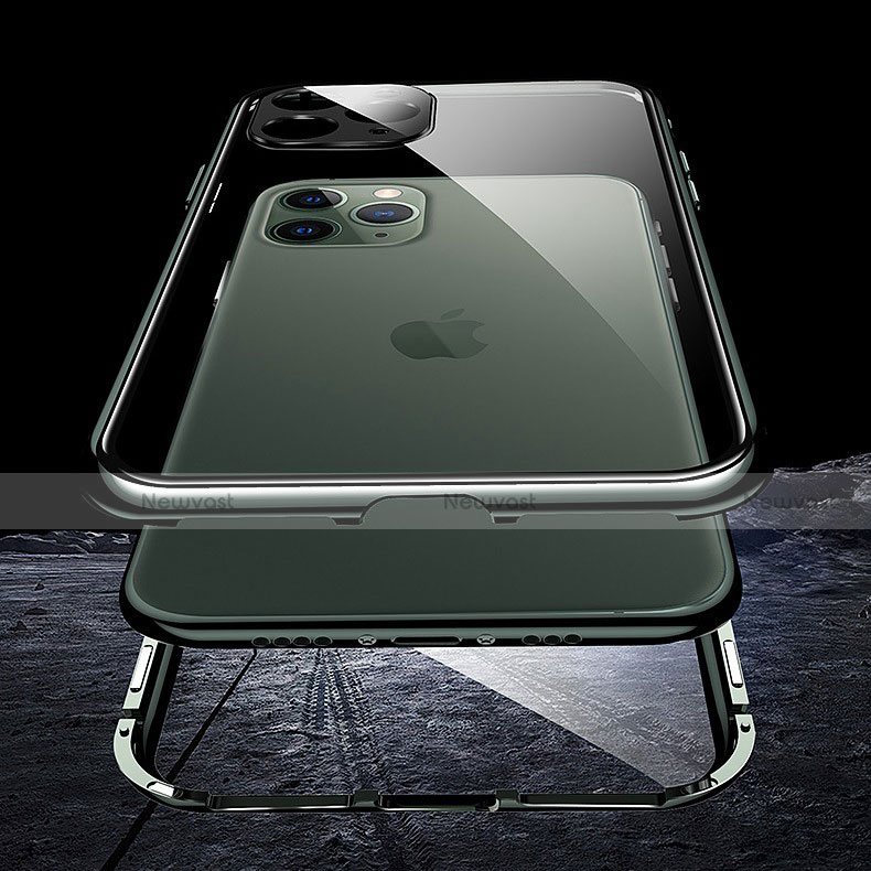 Luxury Aluminum Metal Frame Mirror Cover Case 360 Degrees T05 for Apple iPhone 11 Pro Max