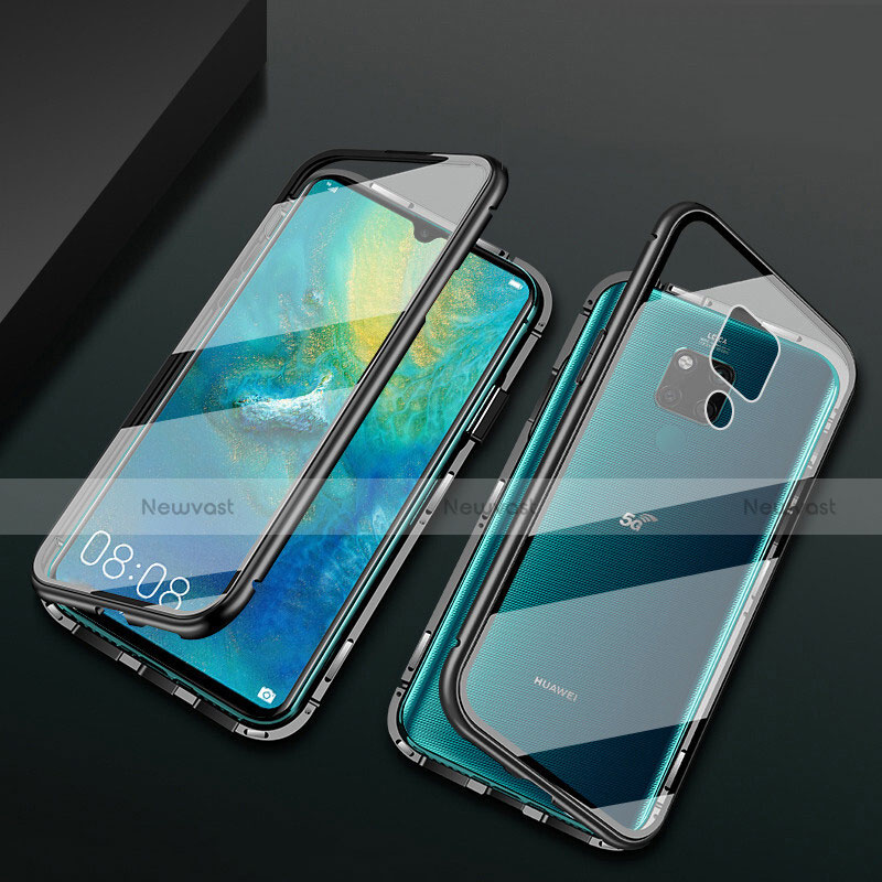 Luxury Aluminum Metal Frame Mirror Cover Case 360 Degrees T05 for Huawei Mate 20 X 5G