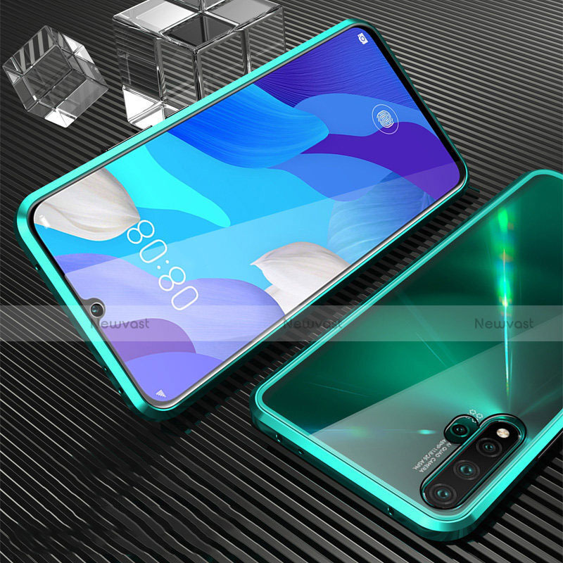 Luxury Aluminum Metal Frame Mirror Cover Case 360 Degrees T05 for Huawei Nova 5 Pro