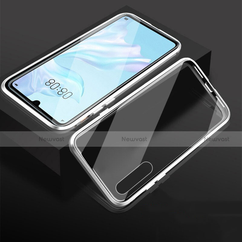 Luxury Aluminum Metal Frame Mirror Cover Case 360 Degrees T05 for Huawei P30