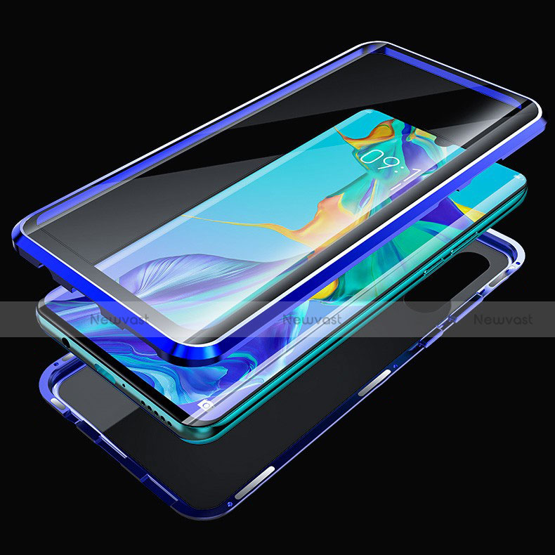 Luxury Aluminum Metal Frame Mirror Cover Case 360 Degrees T05 for Huawei P30 Pro New Edition