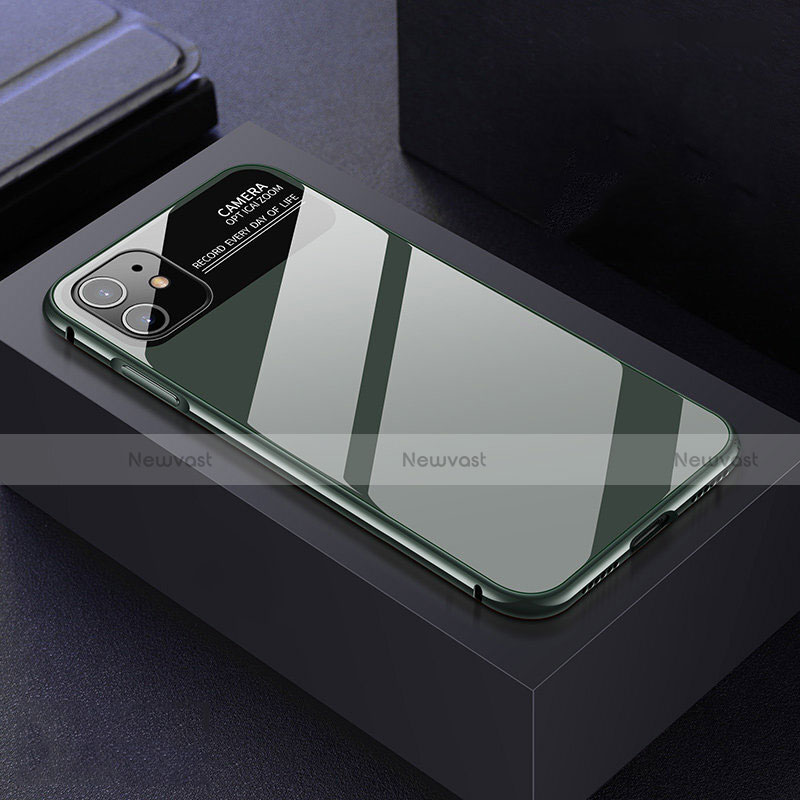 Luxury Aluminum Metal Frame Mirror Cover Case 360 Degrees T06 for Apple iPhone 11