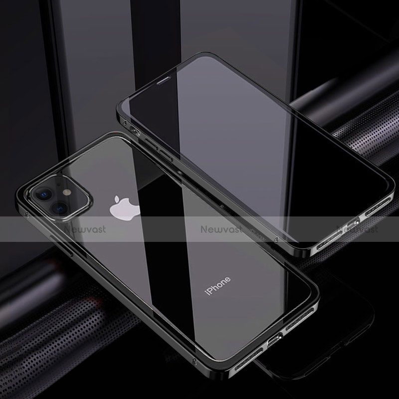 Luxury Aluminum Metal Frame Mirror Cover Case 360 Degrees T06 for Apple iPhone 12 Mini