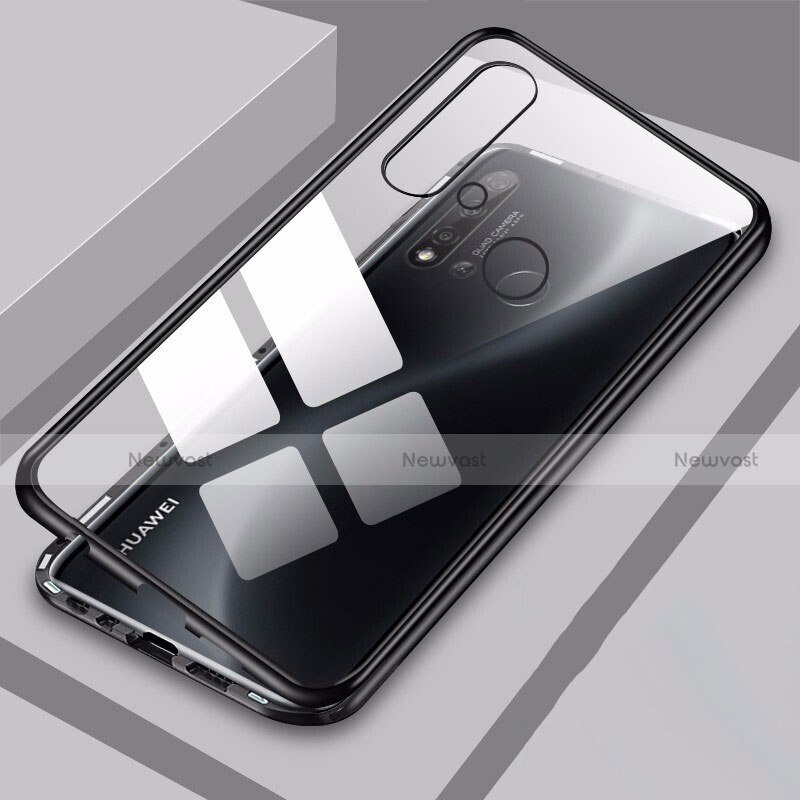 Luxury Aluminum Metal Frame Mirror Cover Case 360 Degrees T06 for Huawei P20 Lite (2019)