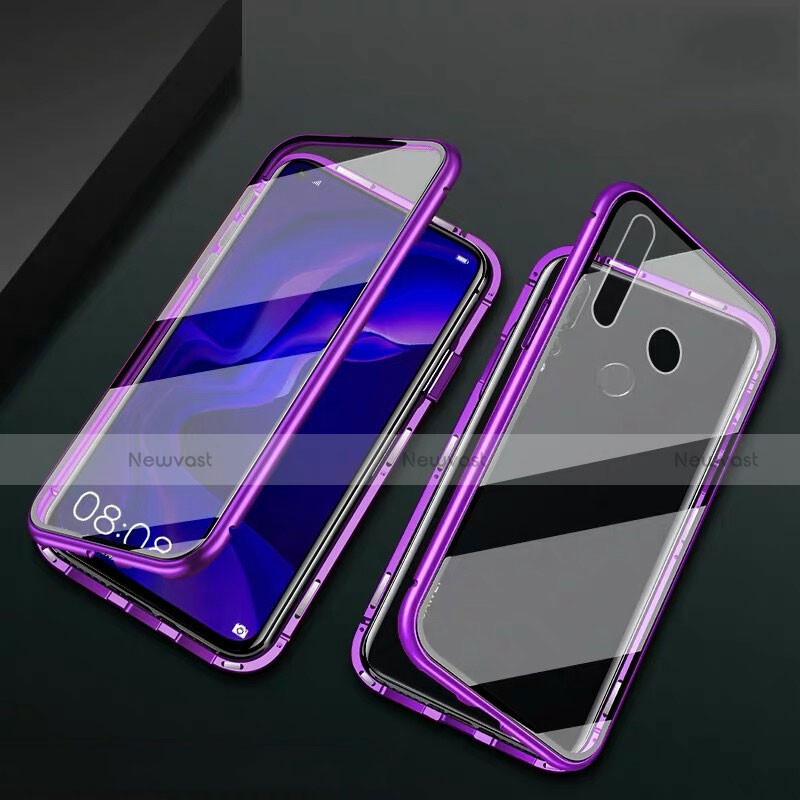 Luxury Aluminum Metal Frame Mirror Cover Case 360 Degrees T06 for Huawei P30 Lite