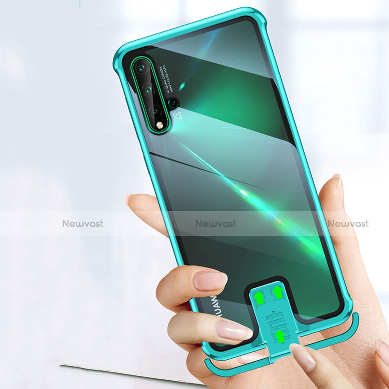 Luxury Aluminum Metal Frame Mirror Cover Case 360 Degrees T07 for Huawei Nova 5 Pro