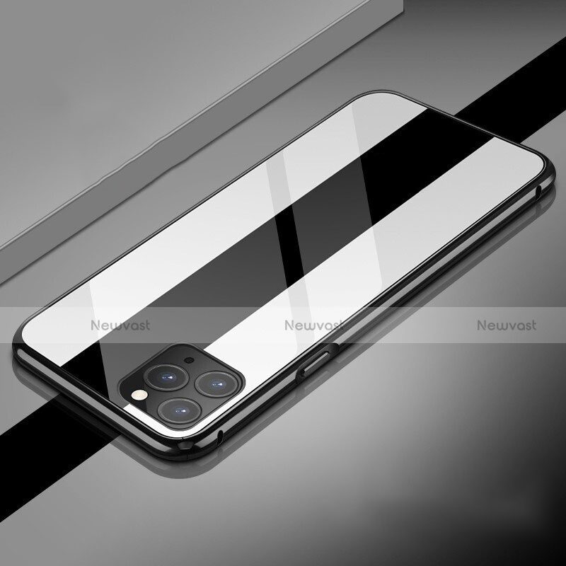 Luxury Aluminum Metal Frame Mirror Cover Case 360 Degrees T08 for Apple iPhone 11 Pro Max
