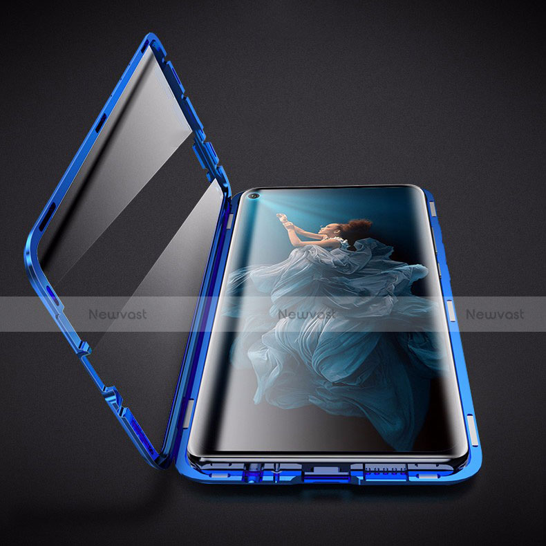 Luxury Aluminum Metal Frame Mirror Cover Case 360 Degrees T08 for Huawei Honor 20