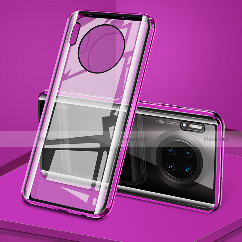 Luxury Aluminum Metal Frame Mirror Cover Case 360 Degrees T08 for Huawei Mate 30 5G
