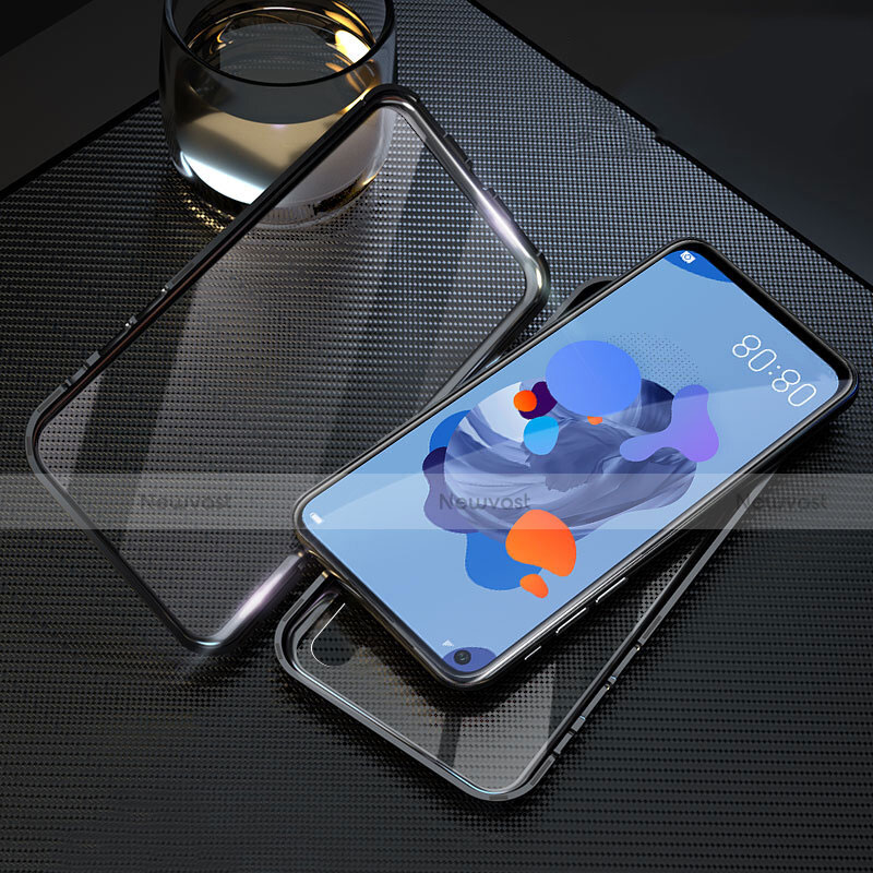 Luxury Aluminum Metal Frame Mirror Cover Case 360 Degrees T08 for Huawei P20 Lite (2019)